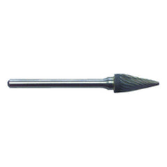 R22 1/4 × 1/2 × 1/8″ SH - Sgl Cut Tree Shape - CBD - Burr - Eagle Tool & Supply