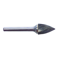 1/4 EdgeHog Tree Shape Pointed End Carbide Bur SG-1 Standard Alt Diamond (Double) - Eagle Tool & Supply