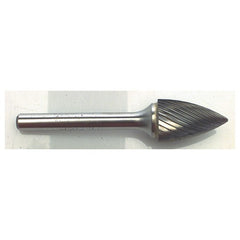 1/8 EdgeHog Tree Shape Pointed End Miniature Carbide Bur SG-43 Standard - Eagle Tool & Supply