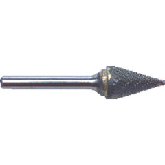 1/4 EdgeHog Conical Carbide Bur SM-1 Standard Alt Diamond (Double) - Eagle Tool & Supply