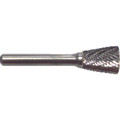 1/4 EdgeHog Back Taper Miniature Carbide Bur SN-51 Std Alt. Diamond(Double) - Eagle Tool & Supply