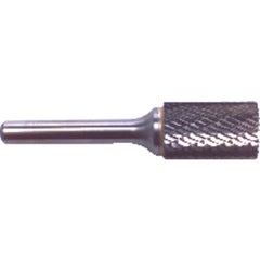 1/4 EdgeHog Cylindrical End Cut Carbide Bur SB-1 Std.Alt. Diamond (Double) - Eagle Tool & Supply