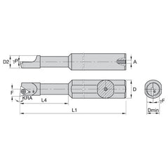 FSBI20350015R WG STEEL BORING BAR STEPPED - Exact Industrial Supply