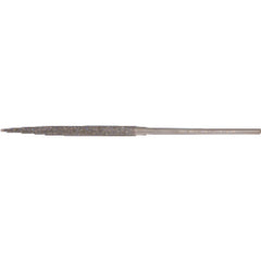 ‎Quality Import Diamond Needle File - 3″ Diamond Length-5-1/2″ Overal Length-150 Grit - Half Round - Eagle Tool & Supply