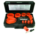 9 Pc. Bi-Metal Electricians and Plumbers Hole Saw Kit - Eagle Tool & Supply