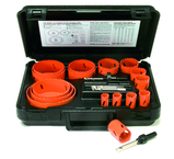 21 Pc. Bi-Metal Utility Hole Saw Kit - Eagle Tool & Supply