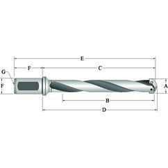 23030H-150F Spade Blade Holder - Helical Flute- Series 3 - Eagle Tool & Supply