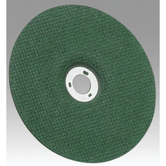 ‎3M Green Corps Depressed Center Wheel 24 Grit 7″ × 1/4″ × 5/8-11 - Eagle Tool & Supply