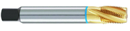 1/4-18 5-Flute Cobalt Blue Ring 25 degree Spiral Flute Tap-TiN - Eagle Tool & Supply