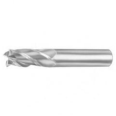 7mm Dia. x 63mm Overall Length 4-Flute Square End Solid Carbide SE End Mill-Round Shank-Center Cut-Uncoated - Eagle Tool & Supply