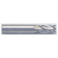 9/64 Dia. x 2 Overall Length 4-Flute Square End Solid Carbide SE End Mill-Round Shank-Center Cut-AlTiN - Eagle Tool & Supply