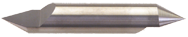 1/4" x 1/2" Split Length - DE - 30° Pt - Carbide Engraving Blank - Eagle Tool & Supply