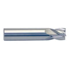 7/32" Dia. - 7/16" LOC - 2" OAL - 4 FL Carbide S/E HP End Mill-Uncoated - Eagle Tool & Supply