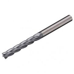 3/16 Dia. x 3 Overall Length 4-Flute Square End Solid Carbide SE End Mill-Round Shank-Center Cut-AlTiN - Eagle Tool & Supply