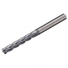 3/16 Dia. x 3 Overall Length 4-Flute Square End Solid Carbide SE End Mill-Round Shank-Center Cut-AlTiN - Eagle Tool & Supply
