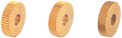 Knurling Wheel - 3/16" Hole Dia; 1/2" Dia; 30 TPI; Diagonal Left - Eagle Tool & Supply