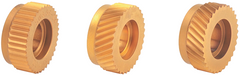 Knurling Wheel - 1/2" Hole Dia; 1" Dia; 20 TPI; Diagonal Right - Eagle Tool & Supply