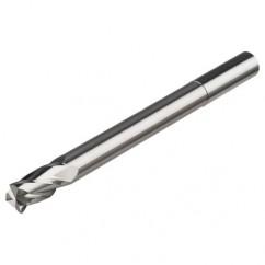 10mm Dia. x 120mm Overall Length 2-Flute Square End Solid Carbide SE End Mill-Round Shank-Center Cut-AlTiN - Eagle Tool & Supply