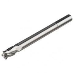 10mm Dia. x 120mm Overall Length 2-Flute Square End Solid Carbide SE End Mill-Round Shank-Center Cut-Uncoated - Eagle Tool & Supply