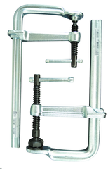 Economy L Clamp - 20" Capacity - 5-1/2" Throat Depth - Heavy Duty Pad - Profiled Rail, Spatter resistant spindle - Eagle Tool & Supply