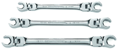 3PC FLEX FLARE NUT WRENCH ST METRIC - Eagle Tool & Supply