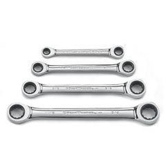 4PC DBL BX RATCHETING WRENCH SET - Eagle Tool & Supply