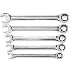 5PC COMBINATION RATCHETING WRENCH - Eagle Tool & Supply