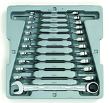 12PC COMB RATCHETING WRENCH SET - Eagle Tool & Supply