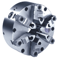 Steel Body Setrite Universal Chuck - 5" Plain Mount; 6-Jaw - Eagle Tool & Supply