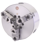 15" 3 Jaw Self Centering Scroll Chuck; D1-8; Direct Mount; Steel Body - Eagle Tool & Supply