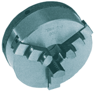 Quick-Clamp Self-Center Scroll Chuck - 4" Plain Mount - Eagle Tool & Supply