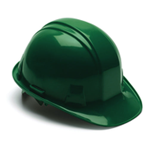 4 Point Ratchet Hard Hat, Green - Eagle Tool & Supply