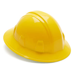 Hard Hat - Yellow Full Brim 4 Point Ratchet Style - Eagle Tool & Supply