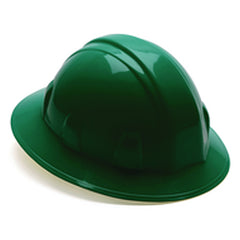 Hard Hat - Green Full Brim 4 Point Ratchet Style - Eagle Tool & Supply