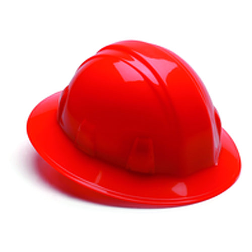 Hard Hat - Hi-Viz Orange Full Brim 4 Point Ratchet Style - Eagle Tool & Supply