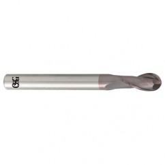 5.5mm Dia. - 90mm OAL - Carbide - Ball End HP End Mill-2 FL - Eagle Tool & Supply
