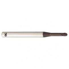1 Dia. x 4 Overall Length 2-Flute .060 C/R Solid Carbide SE End Mill-Round Shank-Center Cutting-TiALN - Eagle Tool & Supply