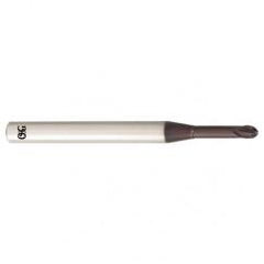 1 Dia. x 4 Overall Length 2-Flute .060 C/R Solid Carbide SE End Mill-Round Shank-Center Cutting-TiALN - Eagle Tool & Supply