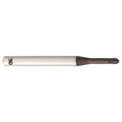 3/32" Dia. - 2-1/2" OAL - Carbide - Ball End HP End Mill-2 FL - Eagle Tool & Supply
