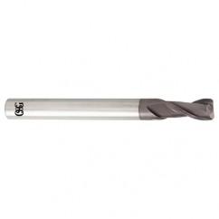 6mm Dia. x 80mm Overall Length 2-Flute 1.5mm C/R Solid Carbide SE End Mill-Round Shank-Center Cutting-TiALN - Eagle Tool & Supply