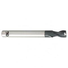 6mm Dia. x 80mm Overall Length 2-Flute 0.5mm C/R Solid Carbide SE End Mill-Round Shank-Center Cutting-TiALN - Eagle Tool & Supply