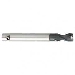5mm Dia. x 80mm Overall Length 2-Flute 1mm C/R Solid Carbide SE End Mill-Round Shank-Center Cutting-TiALN - Eagle Tool & Supply