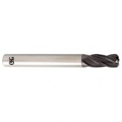 8mm Dia. x 100mm Overall Length 4-Flute 0.5mm C/R Solid Carbide SE End Mill-Round Shank-Center Cutting-TiALN - Eagle Tool & Supply
