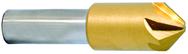 1-1/4" Size-1/2"SH;82°-M42;TiN 6 Flute Chatterless Countersink - Eagle Tool & Supply