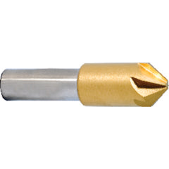 ‎1/2″ Size-3/8″ Shank-90°-M42,TiN 6 Flute Chatterless Countersink - Eagle Tool & Supply