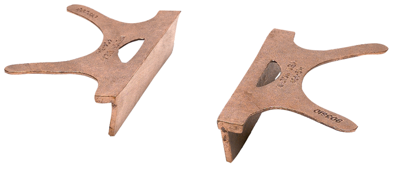 404-4.5, Copper Jaw Caps, 4-1/2" Jaw Width - Eagle Tool & Supply