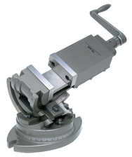 3-Axis Precision Tilting Vise 5" Jaw Width, 1-3/4" Depth - Eagle Tool & Supply