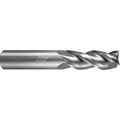 ‎3 Flute - Square - 40 Degree Helix - 0.3750″ (3/8) Cutter DIA × 0.3750″ (3/8) Shank DIA × 2.5000″ (2-1/2) LOC × 5.0000″ (5) OAL  - Uncoated