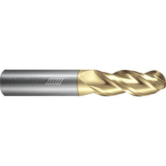 ‎3 Flute - Ball - 40 Degree Helix - 0.3750″ (3/8) Cutter DIA × 0.3750″ (3/8) Shank DIA × 0.1875″ (3/16) Radius × 2.5000″ (2-1/2) LOC × 5.0000″ (5) OAL  - ZPLUS Coated
