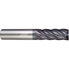 ‎5 Flute - Square - 0.2187″ (7/32) Cutter DIA × 0.2500″ (1/4) Shank DIA × 0.6250″ (5/8) LOC × 2.5000″ (2-1/2) OAL  - APLUS Coated